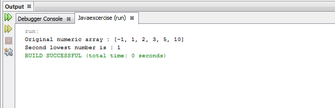 Write a Java program to find second lowest number from the array