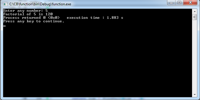 Write C program to find factorial of a number using recursion