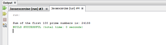 Write a Java program to compute the sum of the first 100 prime numbers