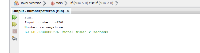 Write a Java program to test a number is positive or negative