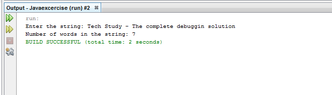 Write a Java method to count all words in a string