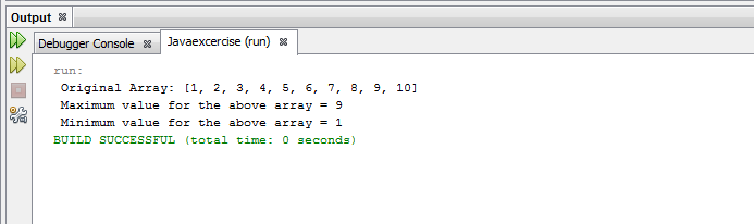 Write a Java program to find the maximum and minimum value of an array