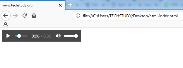 How to embed audio in a HTML document