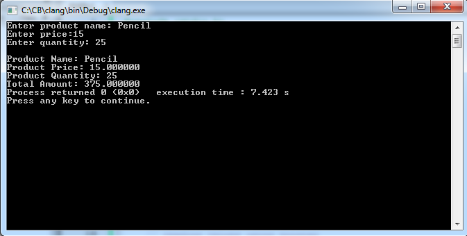 Write a C program to demonstrate example of structure pointer