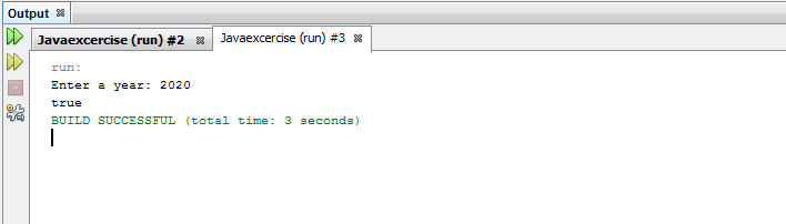 Write a Java method to check whether an year (integer) entered by the user is a leap year or not