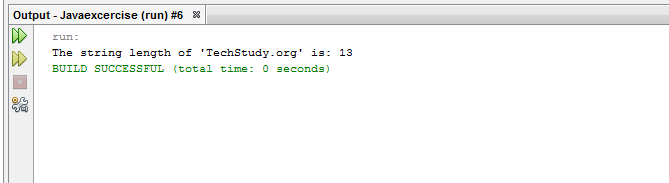 Write a java program to get the length of a given string