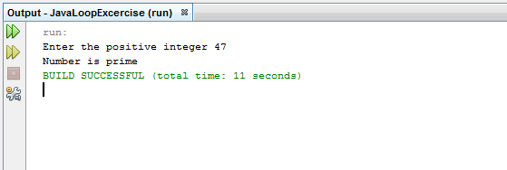 Write a Java program to check whether the number is a prime number or not