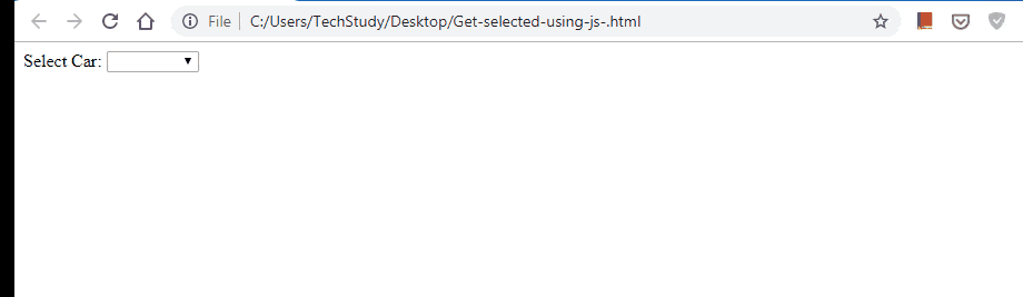 How to Get selected Text and Value of DropDownList on OnChange event using JavaScript